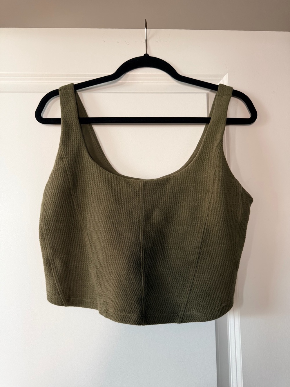 Aerie Offline XL Olive Green Cropped Top